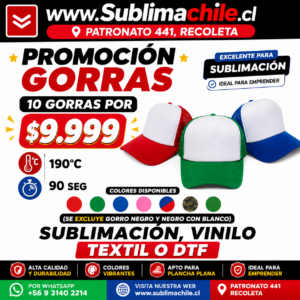 Jockey con Malla Sublimable - Pack 10 Unidades Colores Surtidos
